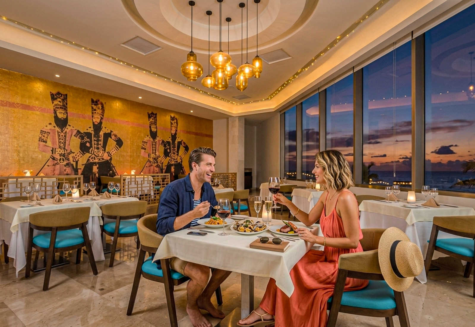 Cena en Royal Solaris Cancún